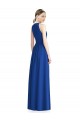 Acheter Argent Trapèze Licou Mousseline Longue Robes demoiselle d'honneur