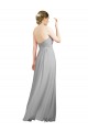 Acheter Argent Trapèze Mousseline Longue Robes demoiselle d'honneur