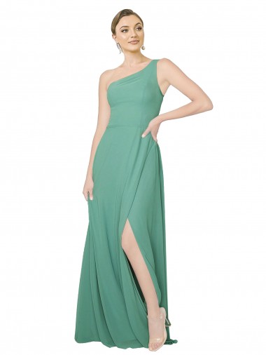Acheter Argent islandais Trapèze Sans bretelle Mousseline Longue Robes demoiselle d'honneur