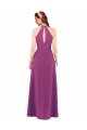 Acheter Baie sauvage Fourreau Col V Mousseline Longue Robes demoiselle d'honneur
