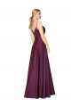 Acheter Baie sauvage Trapèze Bretelles spaghetti Crêpe Stretch Longue Formelles Robes demoiselle d'honneur / Robes de soirée / Robes de bal