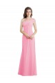 Acheter Barely Rose Trapèze Mousseline Longue Robes demoiselle d'honneur