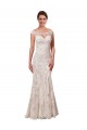 Acheter Blanc Fourreau Bateau Illusion Dentelle Robes de mariée