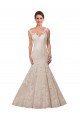 Acheter Blanc Sirène Illusion Dentelle Robes de mariée