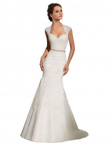 Acheter Blanc Sirène Tulle Dentelle Robes de mariée