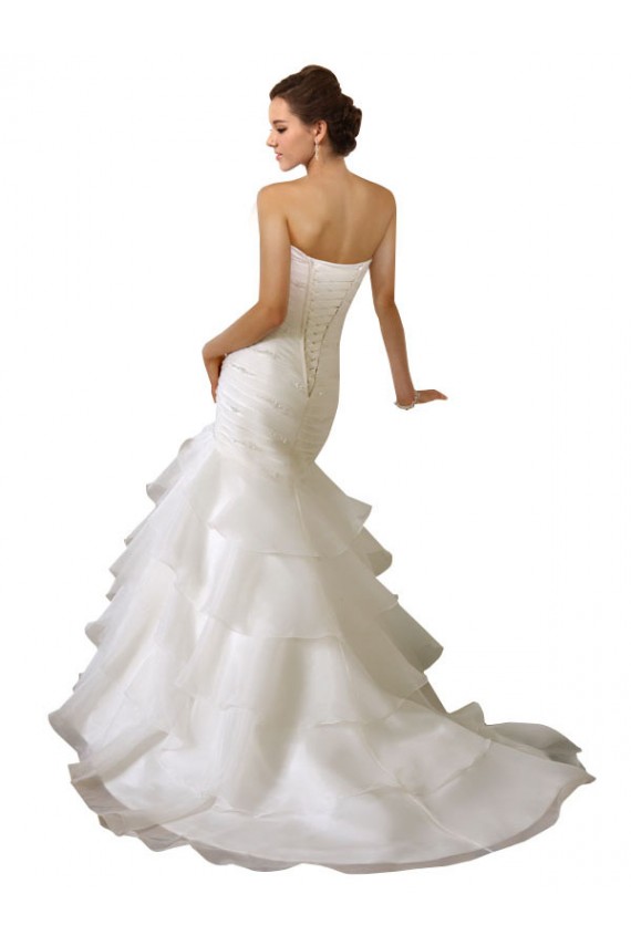 Acheter Blanc Sirène Tulle Robes de mariée