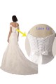 Acheter Blanc Sirène Épaule Dénudée Dentelle Plage Robes de mariée