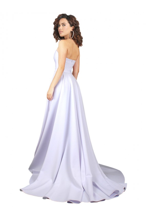 Acheter Blanc Trapèze Crêpe Stretch Simple Plage Robes de mariée