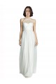 Acheter Blanc Trapèze Licou Col Haut Tulle Longue Robes demoiselle d'honneur