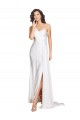 Acheter Blanc Trapèze Satiné Soyeux Robes de mariée