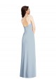 Acheter Bleu ciel clair Trapèze Sans bretelle Crêpe Stretch Longue Formelles Robes demoiselle d'honneur / Robes de soirée / Robes de bal