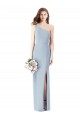 Acheter Bleu ciel clair Trompette Crêpe Stretch Longue Robes demoiselle d'honneur / Robes de bal