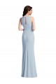 Acheter Bleu ciel clair Trompette Licou Crêpe Stretch Longue Robes demoiselle d'honneur / Robes de bal