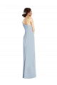 Acheter Bleu ciel clair Trompette Épaule Dénudée Crêpe Stretch Longue Formelles Robes demoiselle d'honneur / Robes de soirée / Robes de bal