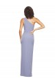 Acheter Bleu fumée Fourreau Crêpe Stretch Longue Formelles Robes demoiselle d'honneur / Robes de soirée / Robes de bal