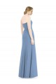 Acheter Bleu poussiéreux Sirène Sans bretelle Mousseline Longue Robes demoiselle d'honneur