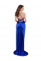 Acheter Bleu roi Fourreau Satiné Soyeux Longue Formelles Robes demoiselle d'honneur / Robes de soirée / Robes de bal