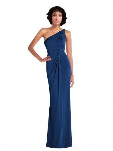 Acheter Bleu roi Fourreau Spandex Longue Robes demoiselle d'honneur / Robes de bal