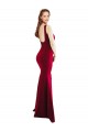 Acheter Bordeaux 10 Sirène Col Carré Crêpe Stretch Longue Formelles Robes demoiselle d'honneur / Robes de soirée / Robes de bal