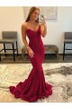 Acheter Bordeaux Fourreau Balayage train Paillettes Velours Longue Robes de bal