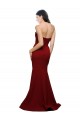 Acheter Bordeaux Fourreau Sans bretelle Crêpe Stretch Longue Formelles Robes demoiselle d'honneur / Robes de soirée / Robes de bal
