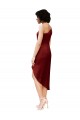 Acheter Bordeaux Fourreau midi Satiné Stretch Courte Robes demoiselle d'honneur / Robes de soirée / Robes de cocktail