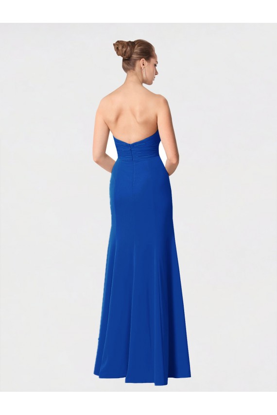 Acheter Bordeaux Sirène Mousseline Longue Robes demoiselle d'honneur