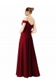 Acheter Bordeaux Trapèze Mousseline Longue Robes demoiselle d'honneur