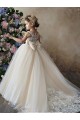 Acheter Champagne Princesse Tulle Dentelle Longue Robes de demoiselle d'honneur - fillette