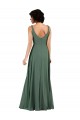 Acheter Colonne Col V Mousseline Longue Robes demoiselle d'honneur