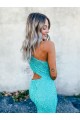 Acheter Couleur affichée Sirène Balayage train Paillettes Velours Longue Robes de bal