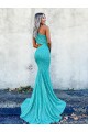 Acheter Couleur affichée Sirène Balayage train Paillettes Velours Longue Robes de bal