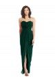 Acheter Evergreen Trapèze Sans bretelle Mousseline Longue Robes demoiselle d'honneur
