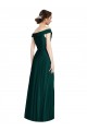 Acheter Evergreen Trapèze Épaule Dénudée Col V Mousseline Longue Robes demoiselle d'honneur