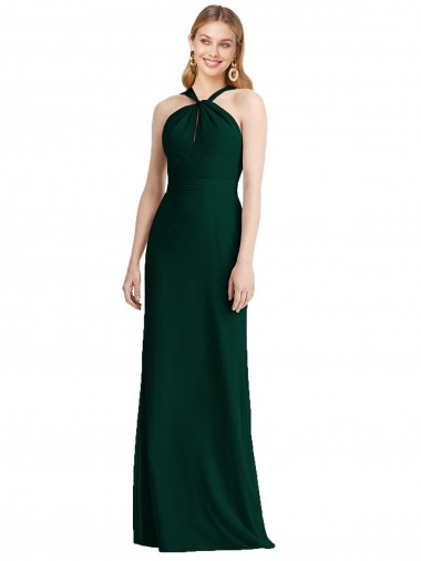 Acheter Evergreen Trompette Licou Mousseline Longue Robes demoiselle d'honneur