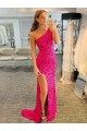 Acheter Fourreau Balayage train Paillettes Velours Courte Robes de bal