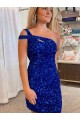 Acheter Fourreau Courte Paillettes Velours Courte Robes de bal