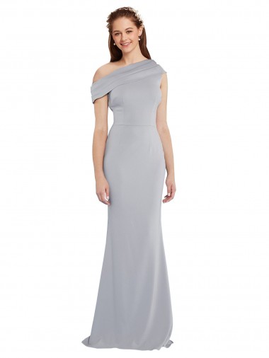 Acheter Gris 24 Sirène Crêpe Stretch Longue Formelles Robes demoiselle d'honneur / Robes de soirée / Robes de bal