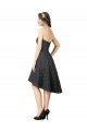 Acheter Gris ardoise Trapèze Dentelle Courte Asymétrique Robes demoiselle d'honneur / Robes de cocktail