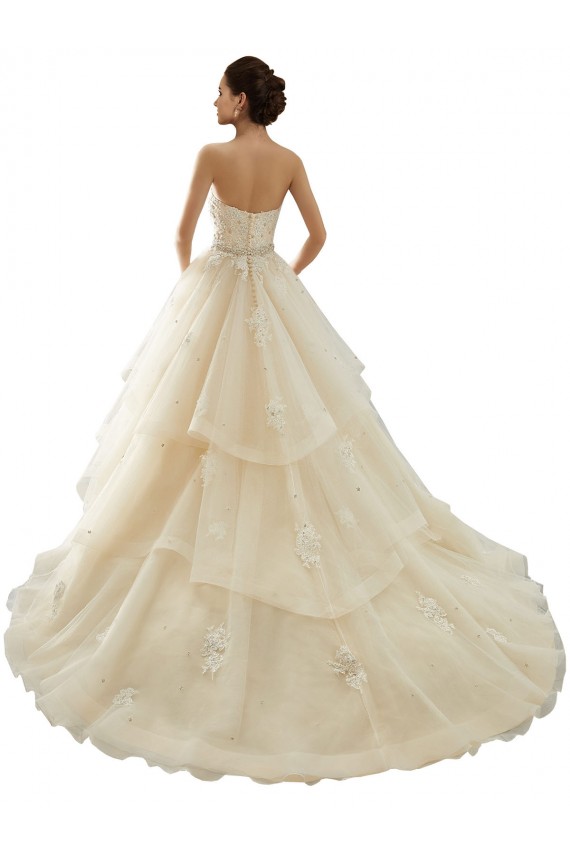 Acheter Ivoire & Champagne Princesse Tulle Dentelle Robes de mariée