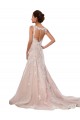 Acheter Ivoire & Champagne Trapèze Col V Dentelle Classique Robes de mariée