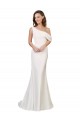Acheter Ivoire Fourreau Balayage train Crêpe Stretch Longue Formelles Robes demoiselle d'honneur / Robes de soirée / Robes de bal