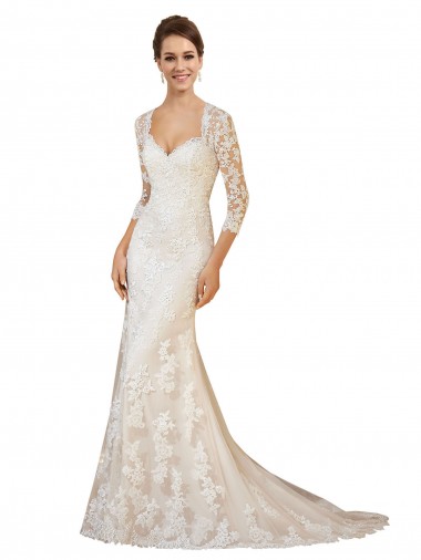 Acheter Ivoire Fourreau Dentelle Robes de mariée