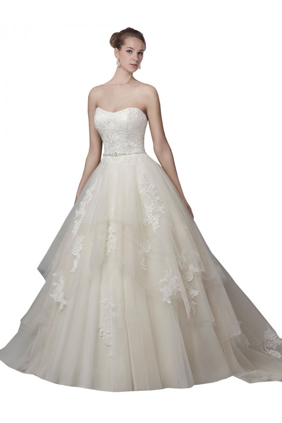 Acheter Ivoire Princesse Scoop Sans bretelle Tulle Dentelle Robes de mariée