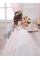 Acheter Ivoire Princesse Tulle Dentelle Longue Robes de demoiselle d'honneur - fillette