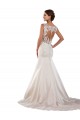 Acheter Ivoire Sirène Col V Satiné Classique Robes de mariée
