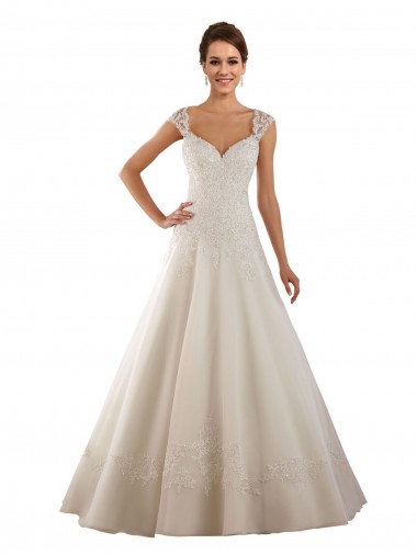 Acheter Ivoire Trapèze Dentelle Robes de mariée
