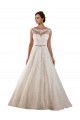 Acheter Ivoire Trapèze Illusion Tulle Dentelle Classique Robes de mariée