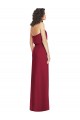 Acheter Lilas Trapèze Sans bretelle Mousseline Longue Robes demoiselle d'honneur
