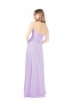 Acheter Lilas Trapèze Sans bretelle Mousseline Longue Robes demoiselle d'honneur